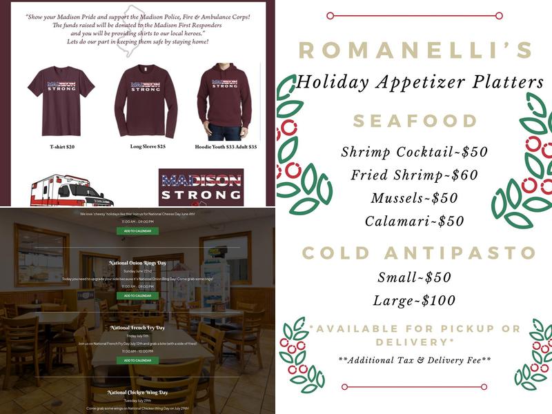 Romanelli's Pizza & Italian Eatery Menu