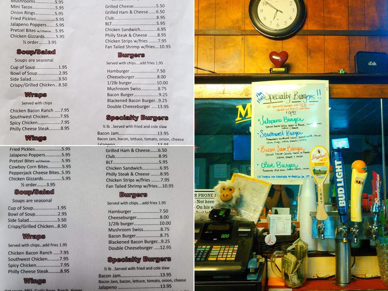 Hard Hat bar & Grill Menu