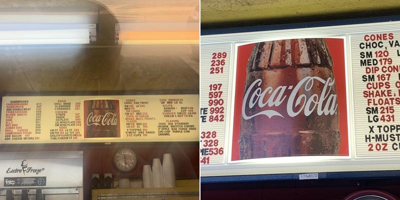 Dairy Kream Menu
