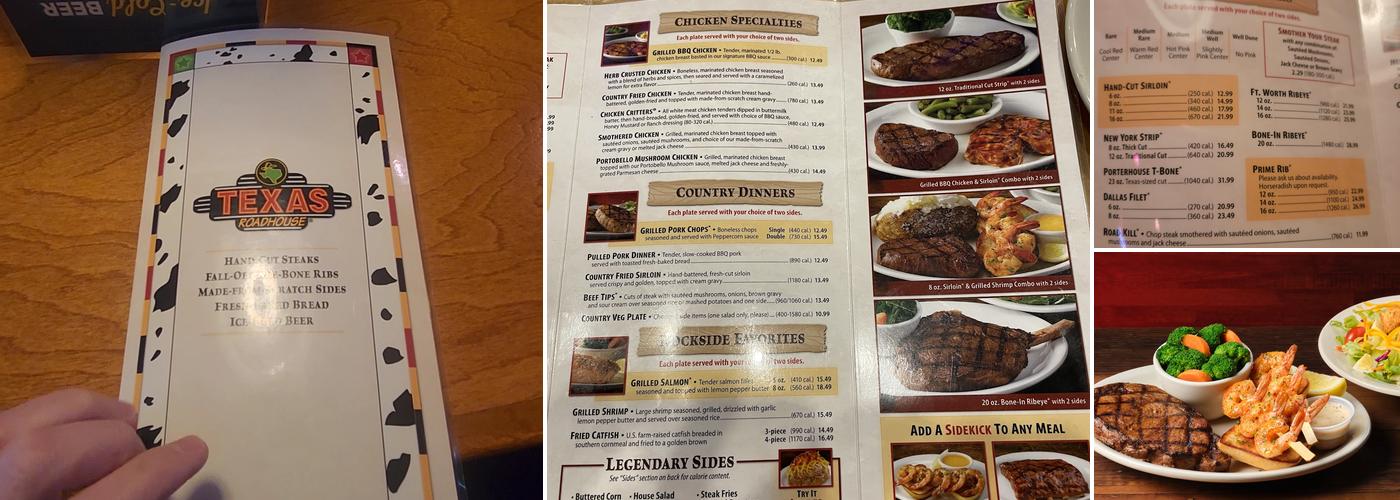 Texas Roadhouse Menu