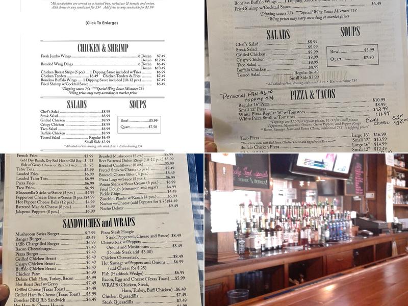 Smiley's Place Menu