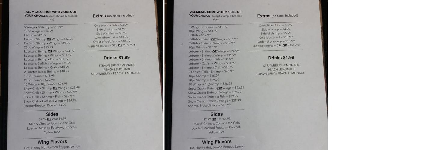Uncle Moe's Menu