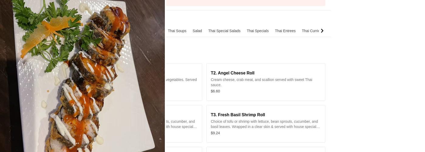 Fusion Cuisine Menu