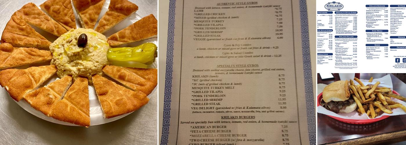 Krilakis Menu