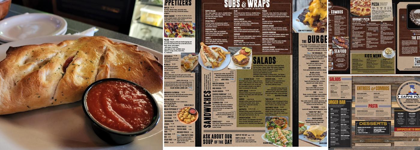 Capps Pizza Menu
