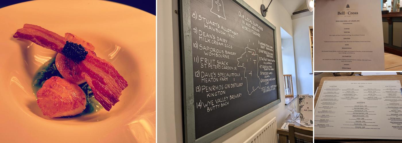 The Bell and Cross Menu