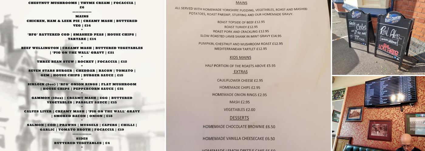 The Seven Stars Menu