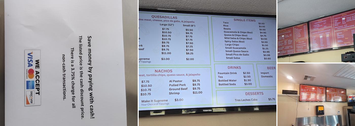 Burrito Zone Menu