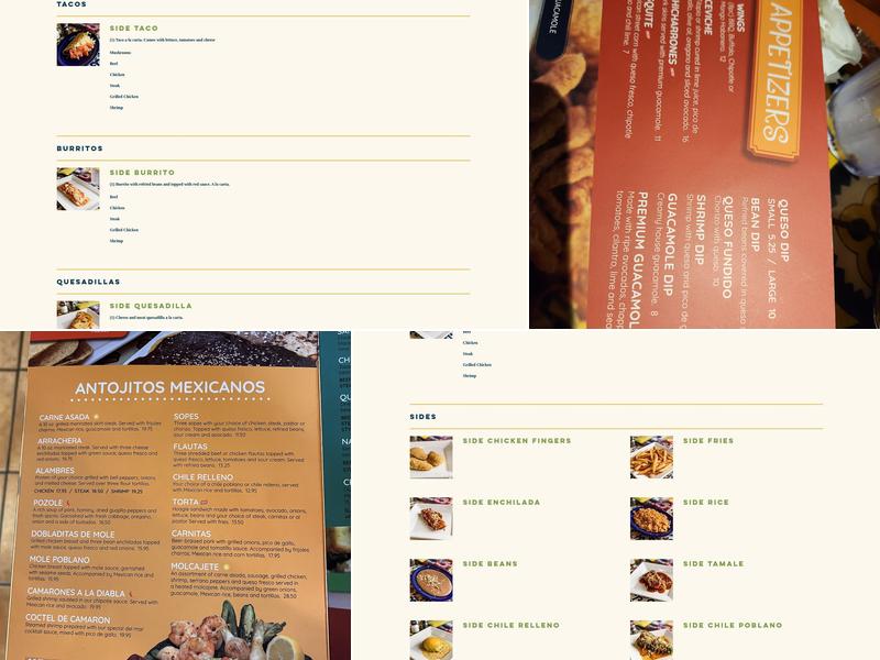 Hacienda San Miguel: House of Tequila Menu