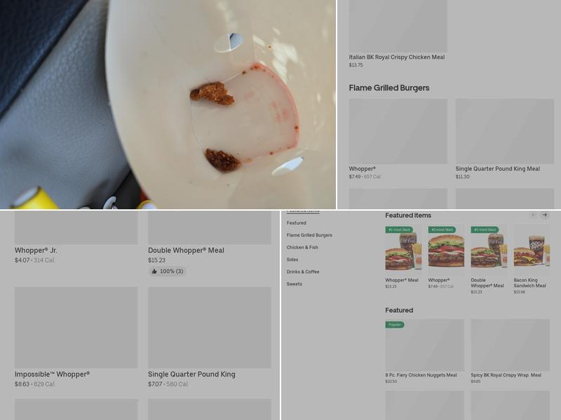 Burger King Menu