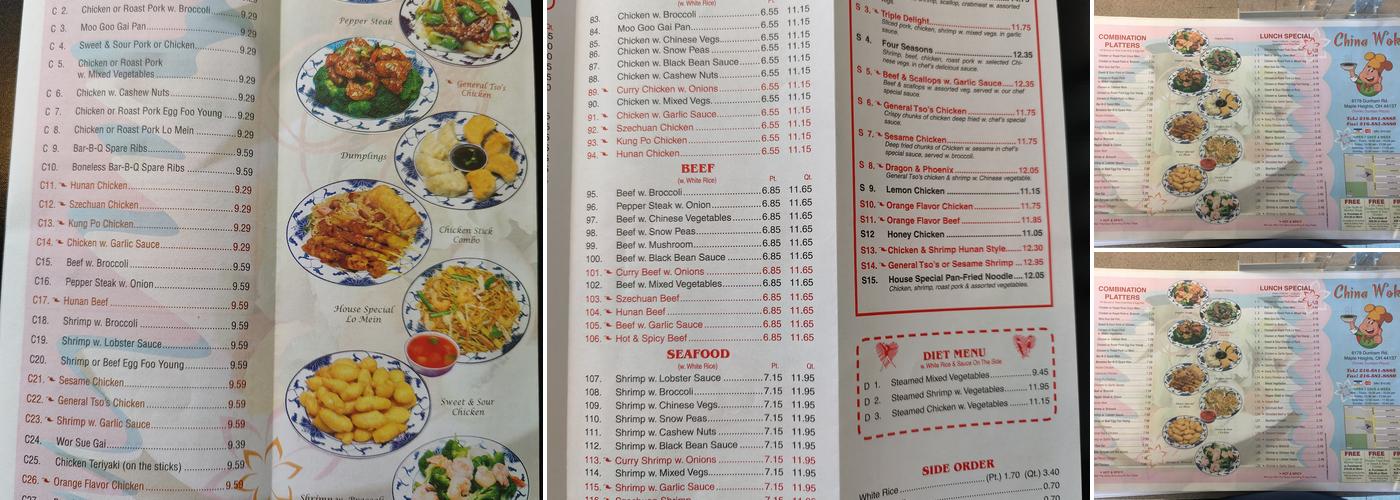 China Wok Menu