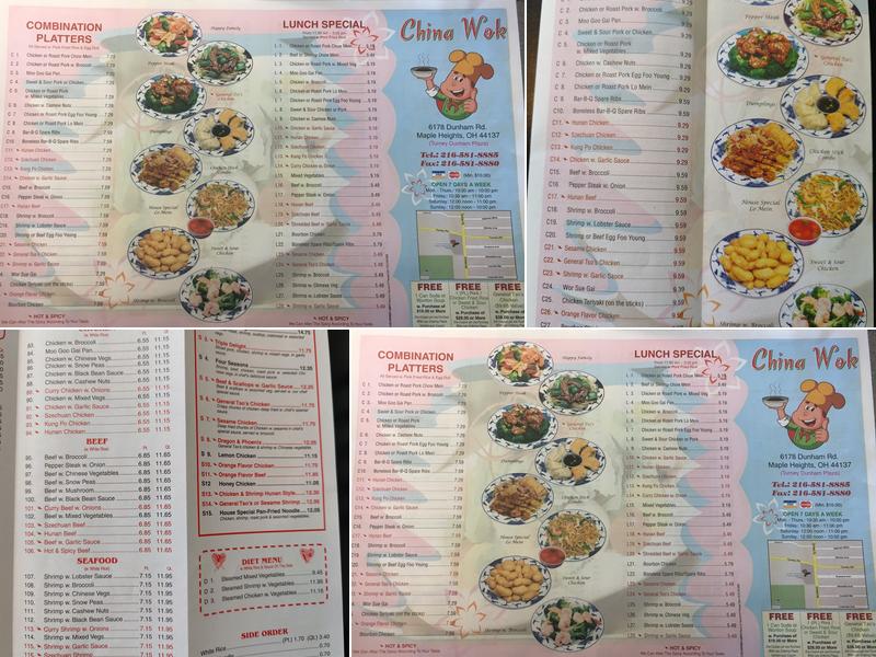 China Wok Menu