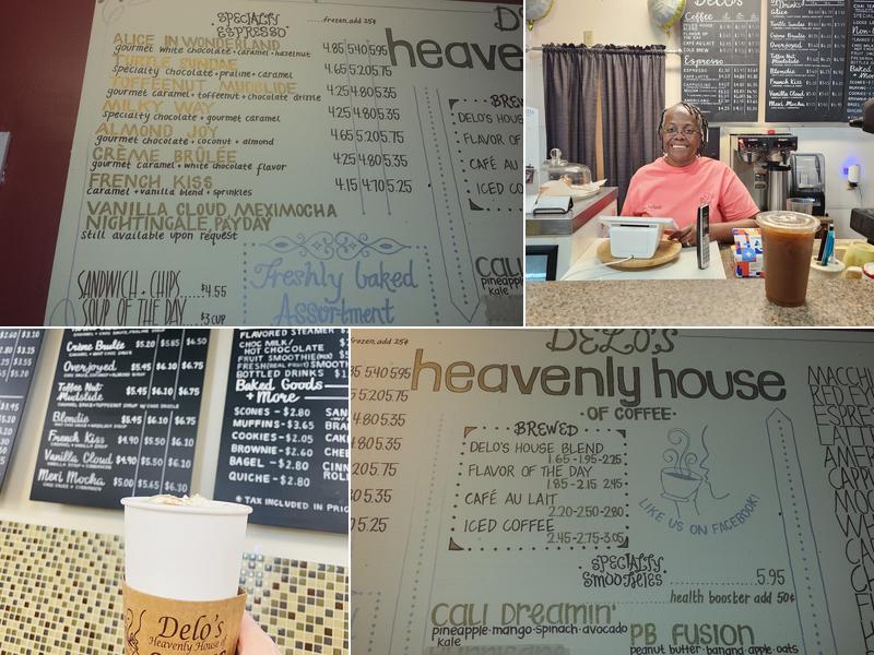 Delo's Heavenly House of Coffee, LLC Menu