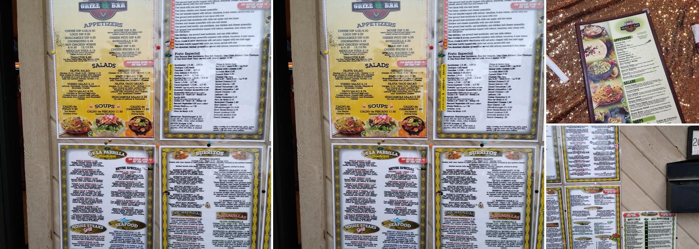 Reyes Mexican Grill and Bar Menu