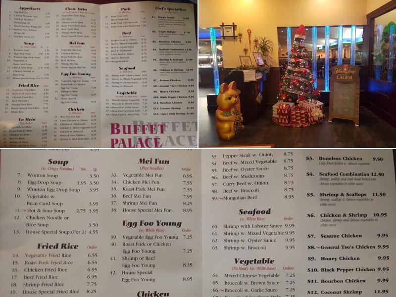 Buffet Palace Menu