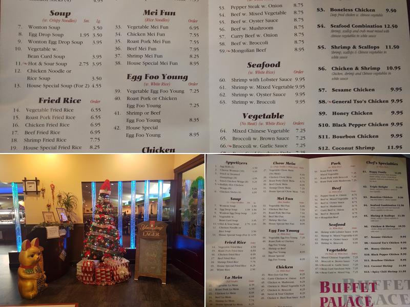 Buffet Palace Menu