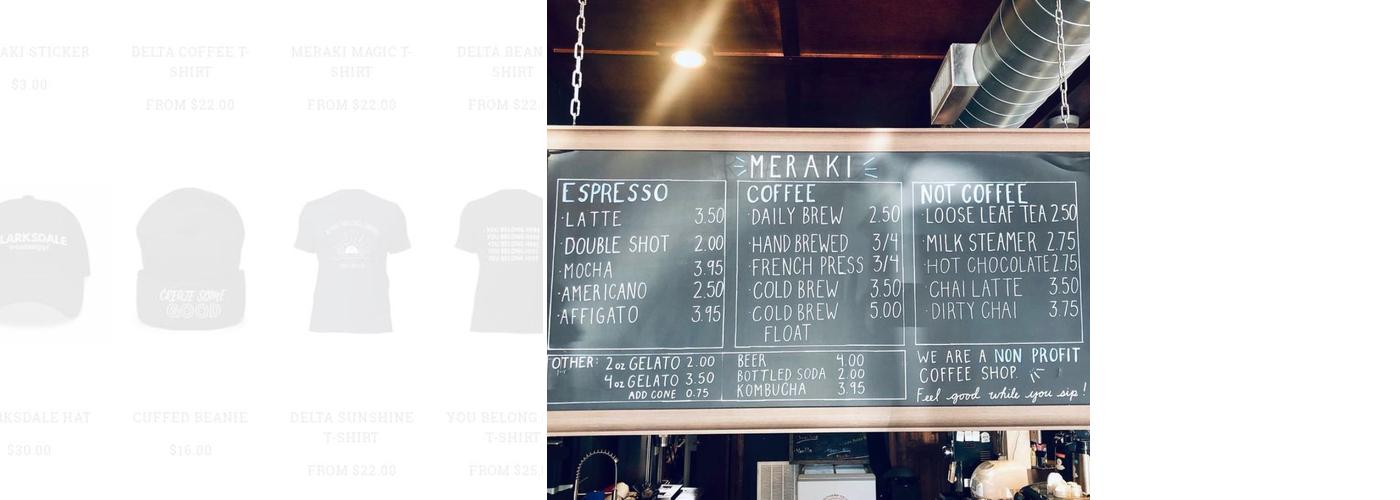 Meraki Roasting Co. Menu