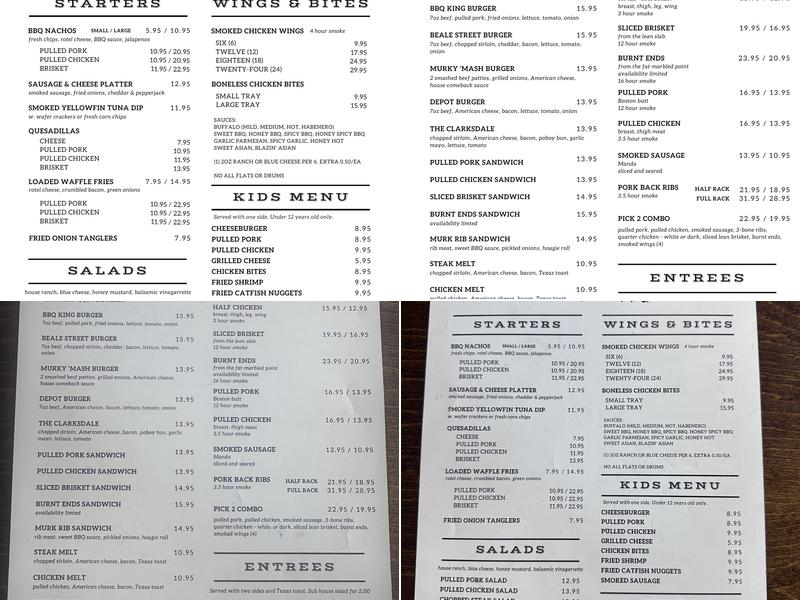 Murky Waters BBQ - Ocean Springs Menu