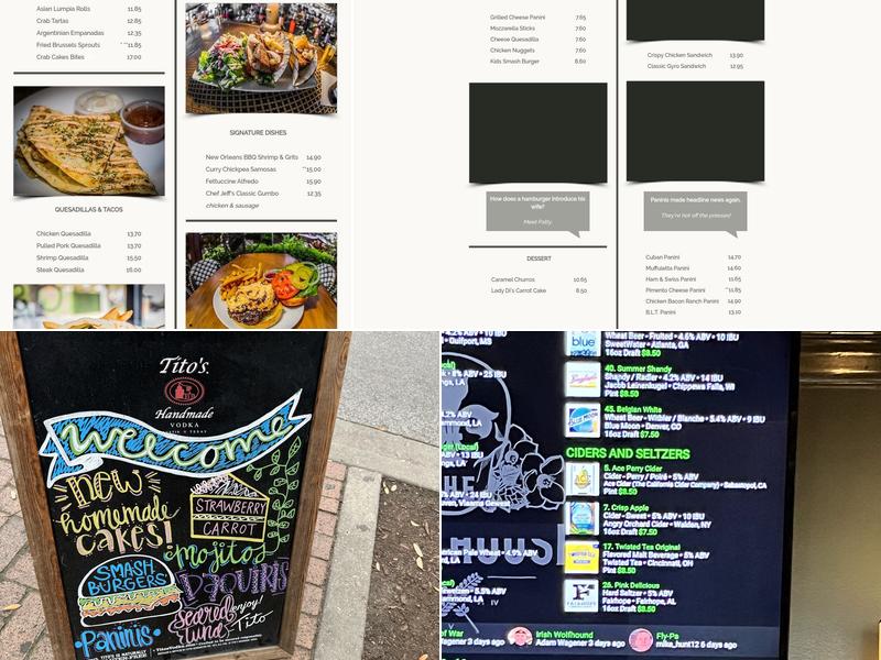 Mosaic Restaurant & Bar Menu