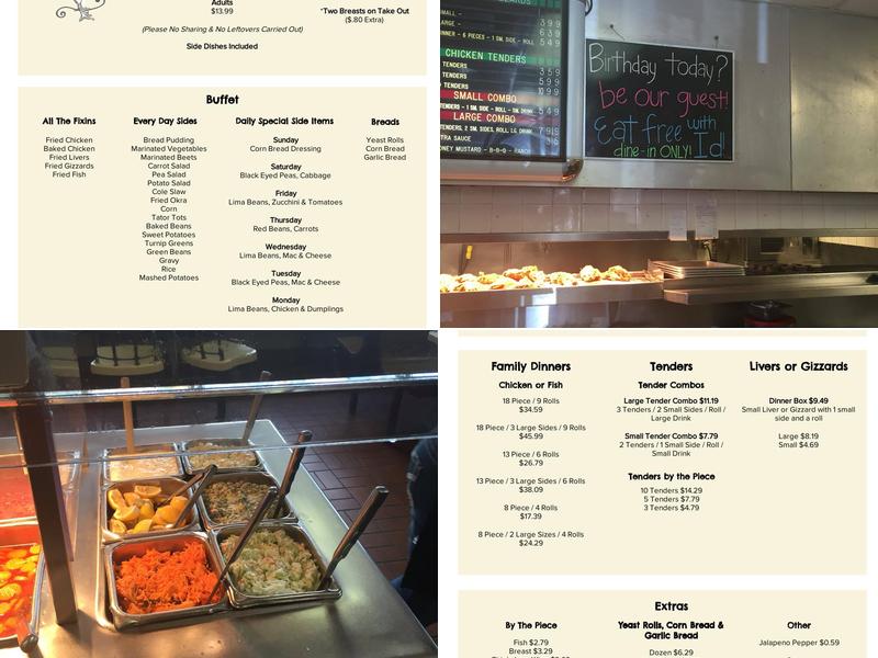 Hartz Chicken Buffet Menu