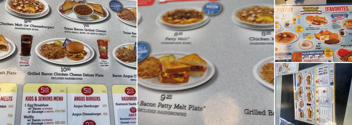 Waffle House Menu