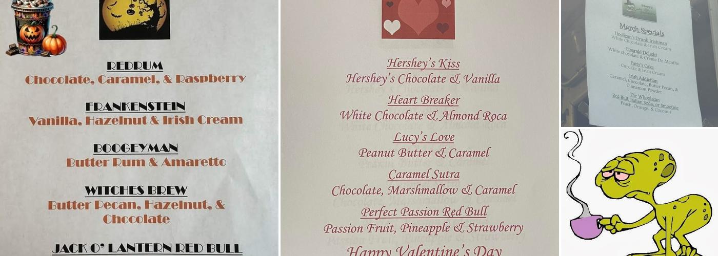 Hooligans Espresso Menu