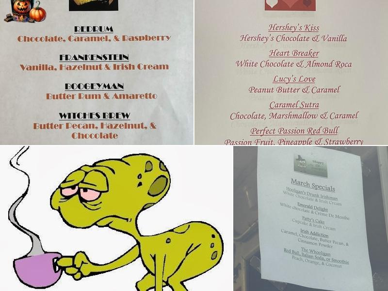 Hooligans Espresso Menu