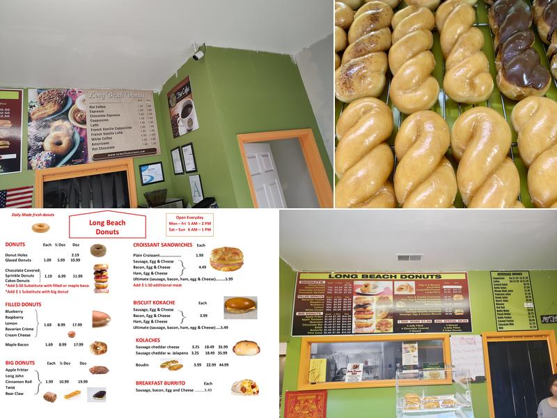 Long beach donuts Menu