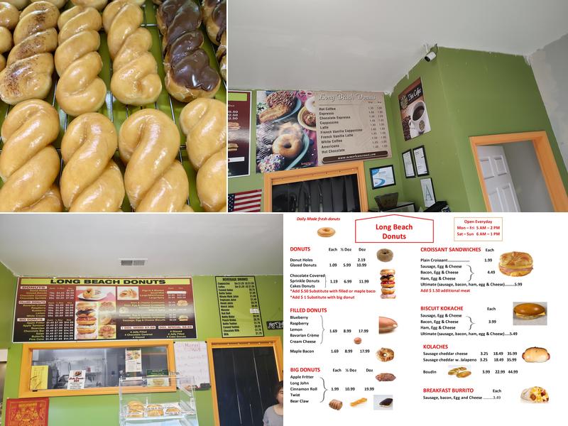 Long Beach Donuts Menu