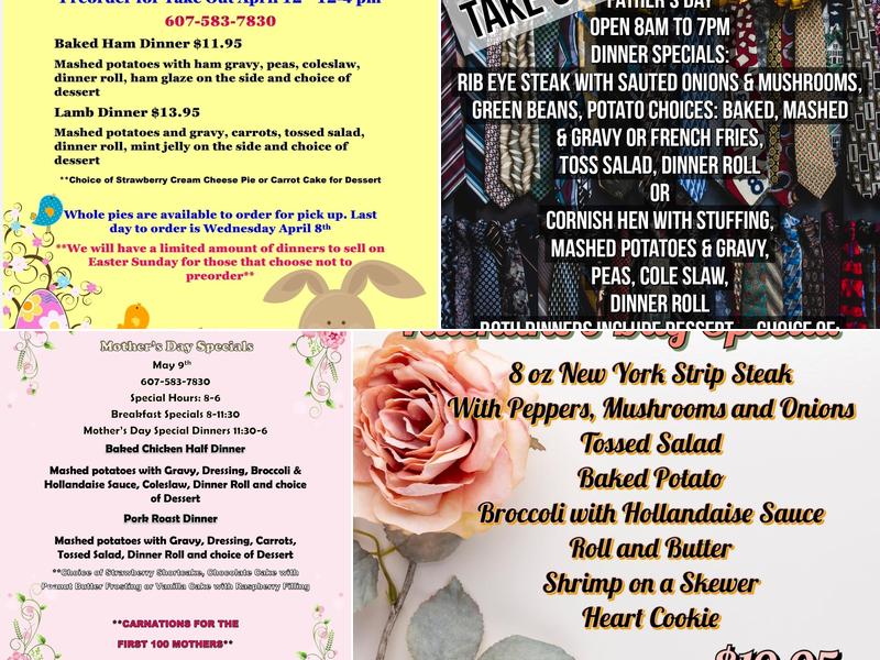 Mom's Savona Diner Menu