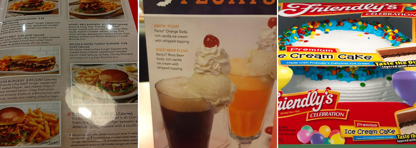 Friendly's Menu