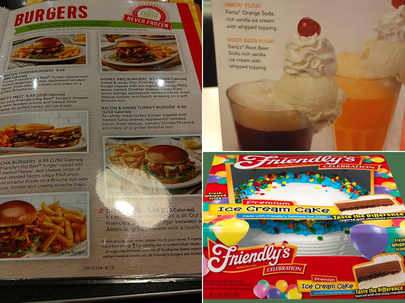 Friendly's Menu