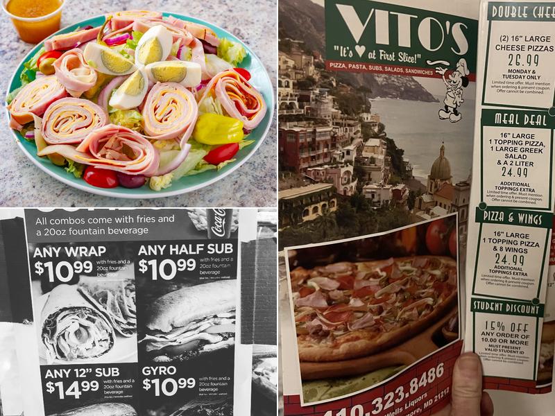 Vito's Pizza Menu