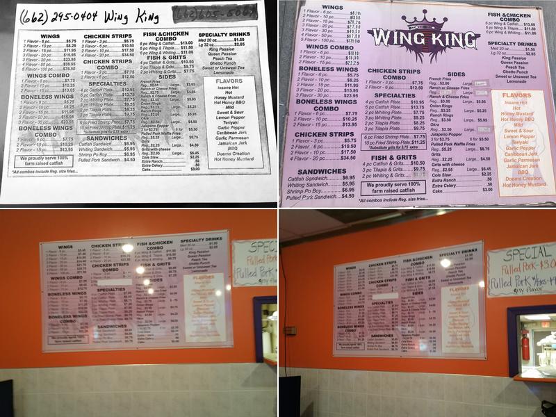 Wing King Menu
