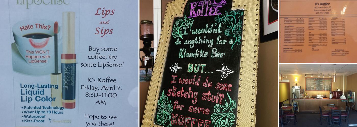 K's Koffee LLC Menu