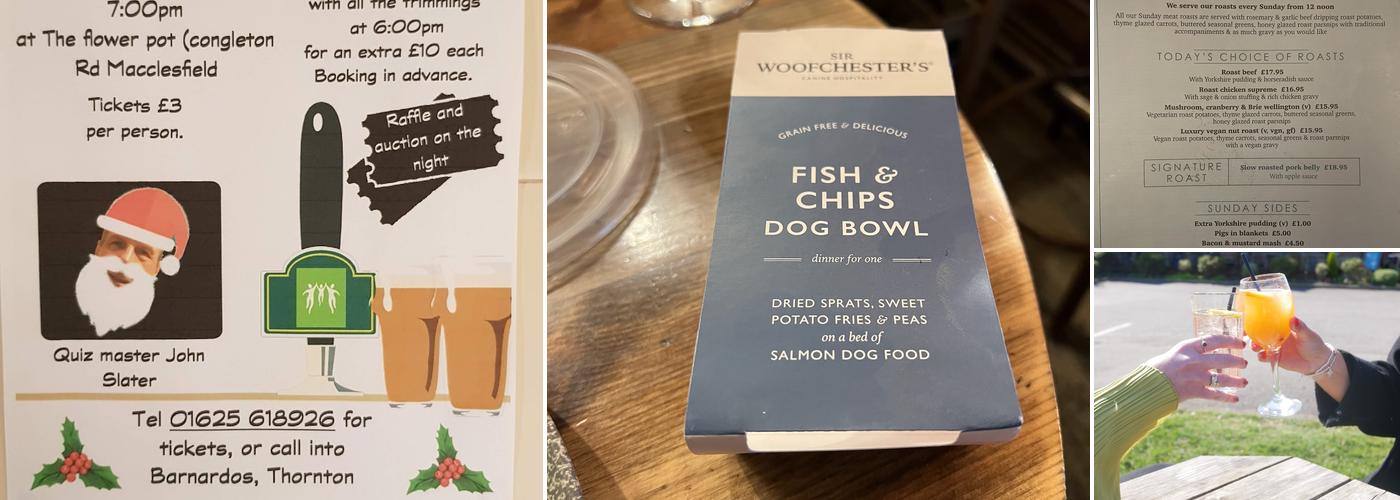 Flower Pot, Macclesfield Menu