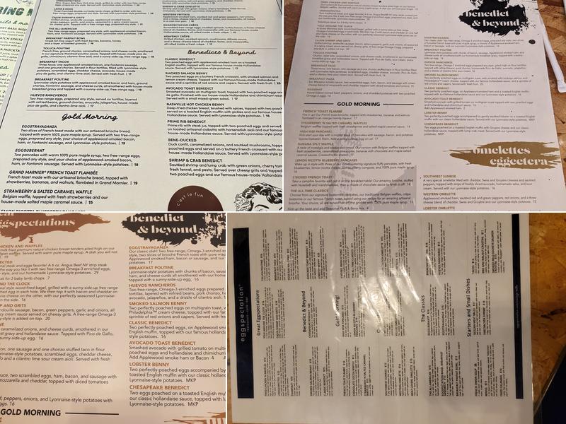 eggspectation - Owings Mills Menu
