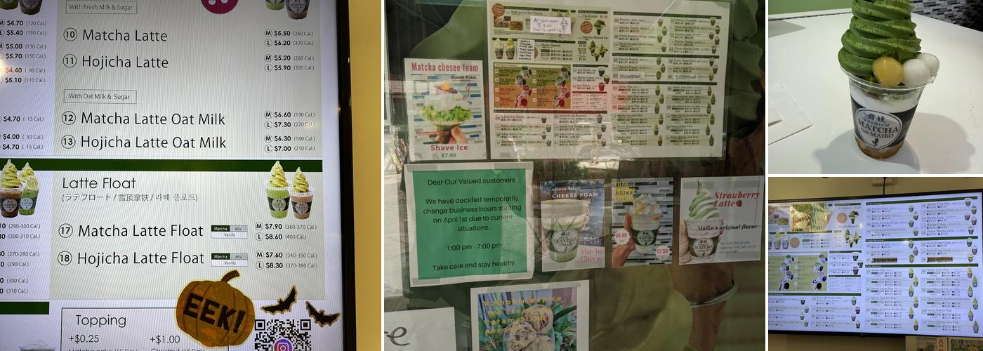 MATCHA Stand MAIKO Menu