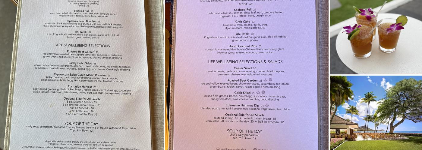 House Without A Key Menu