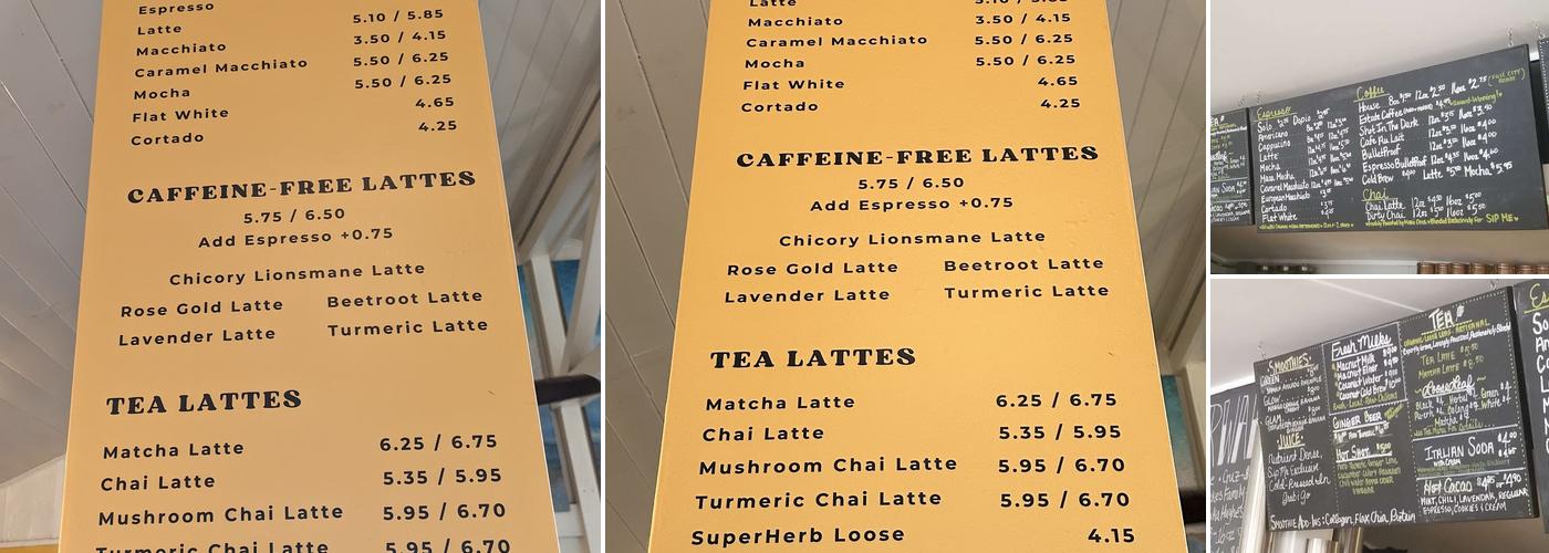 VIDA by Sip Me Maui Menu