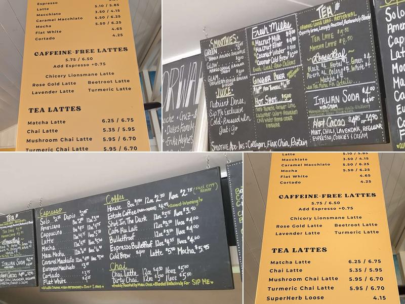 VIDA by Sip Me Maui Menu