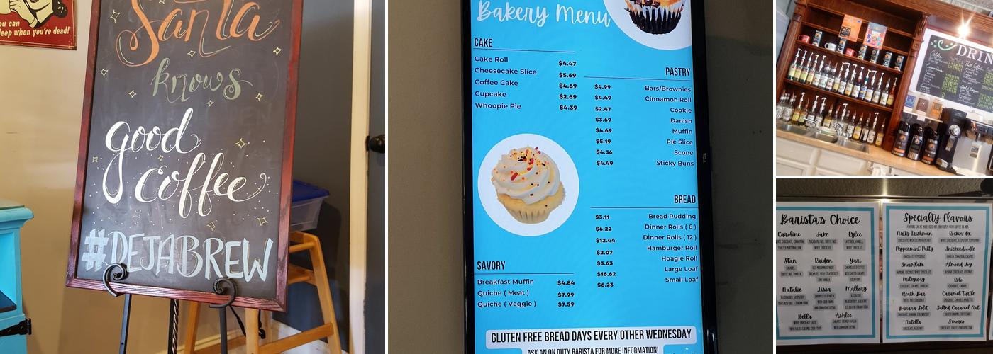 Deja Brew Coffee & Bakery Menu