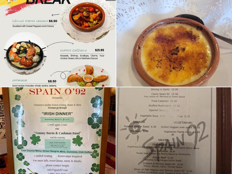 Spain 92 Menu