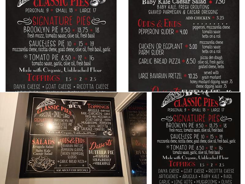 Pizza Den Menu