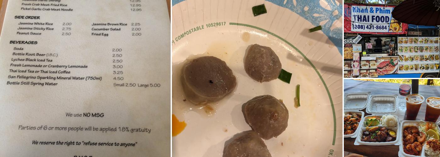 Thai Bo Menu