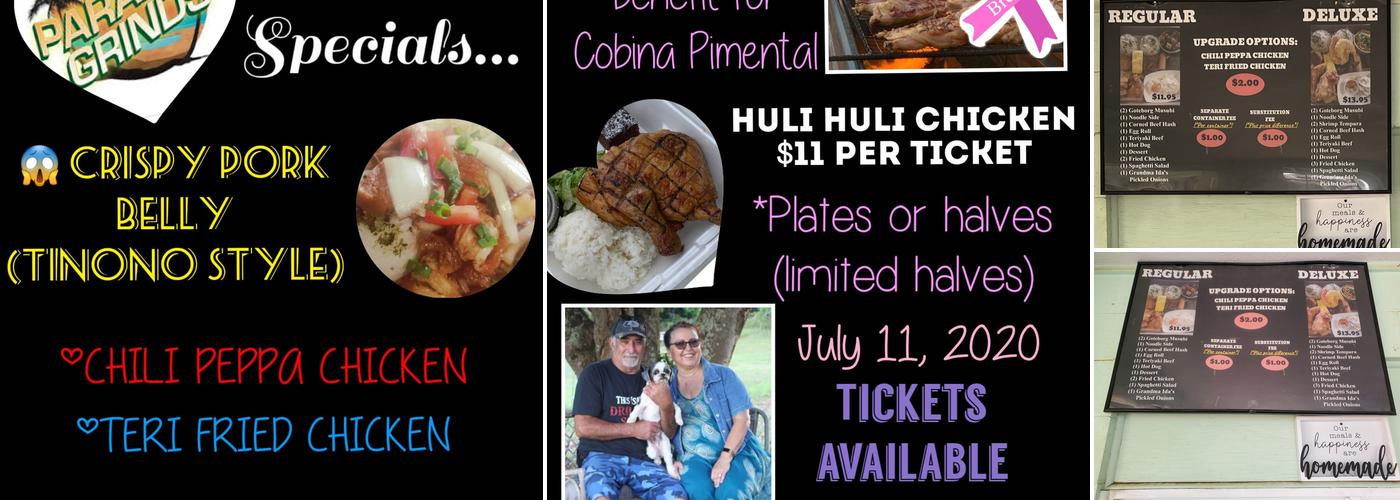 Paradise Grinds and Catering Menu