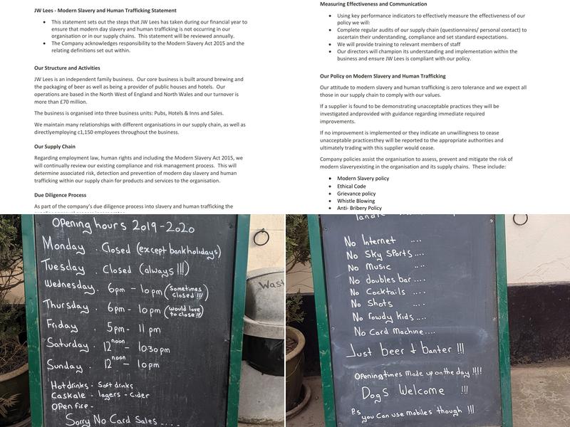 Tandle Hill Tavern Menu