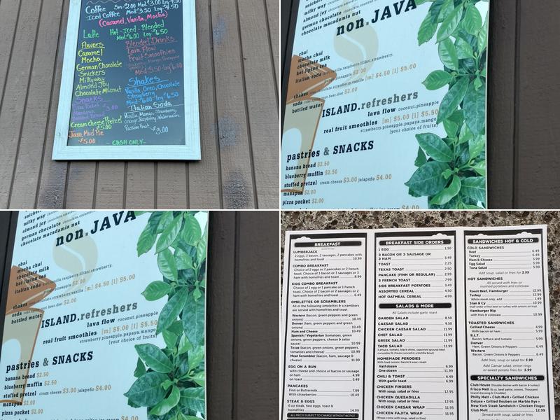 Da Java Hut Menu