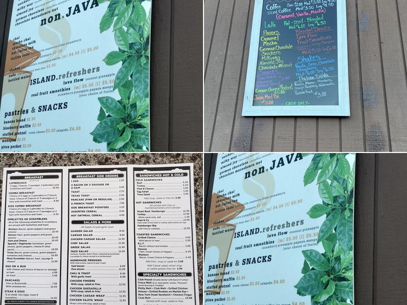 Da Java Hut Menu
