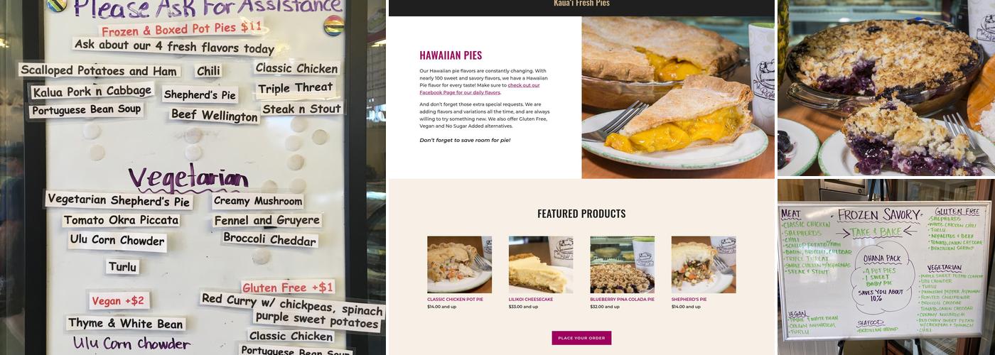 The Right Slice LLC, Kalaheo Menu